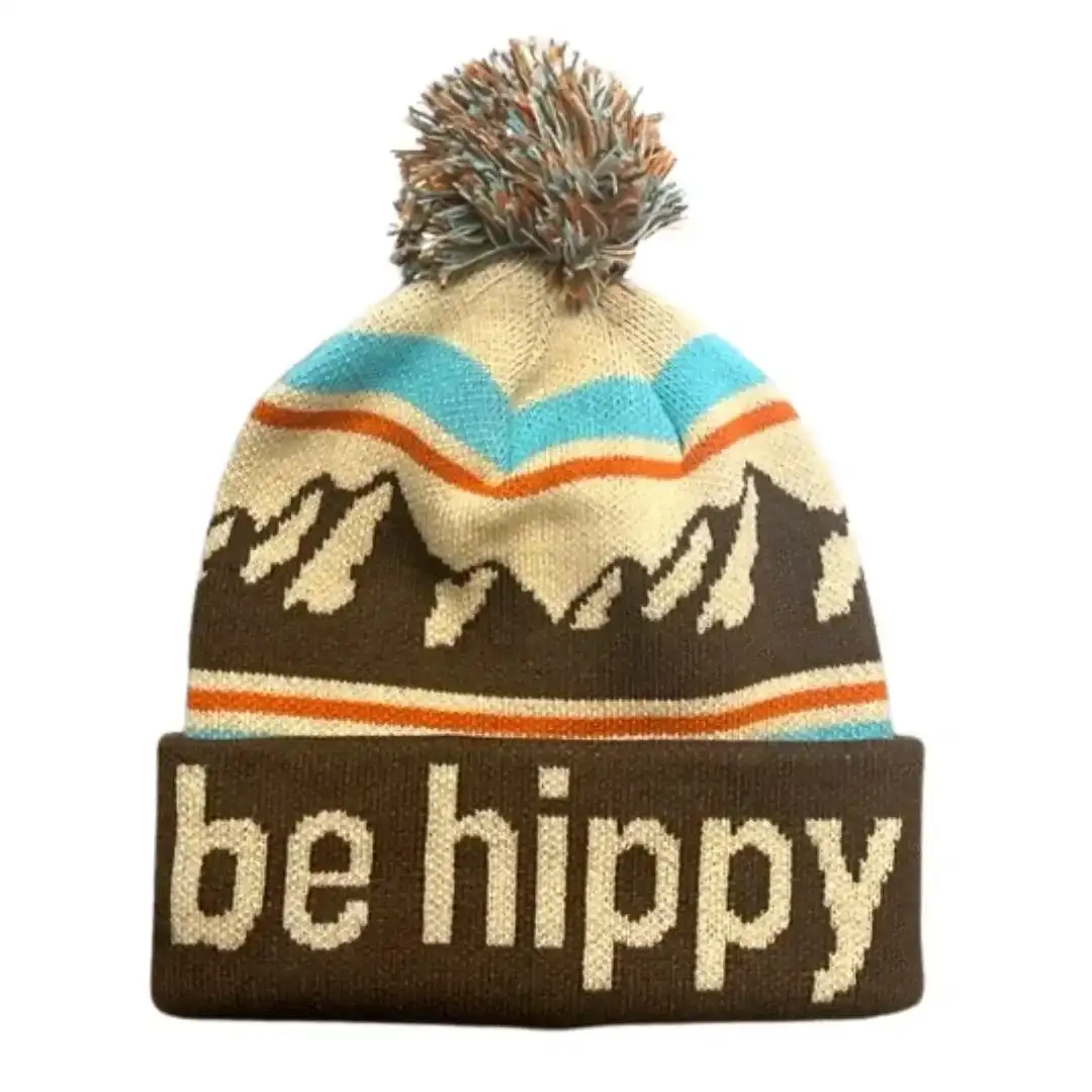 Image of Old School Pom Beanie