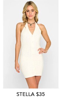 Stella Mini Dress in White \\$35