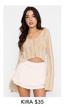 Kira Sweater in Taupe \\$35