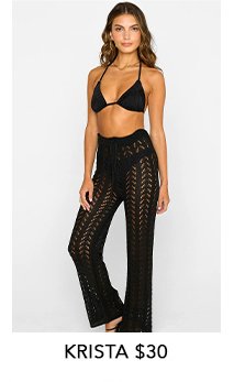 Krista Crochet Pants in Black \\$30