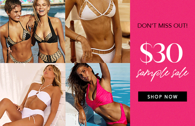 Don't Miss Out! \\$30 Sample Sale, Shop Now