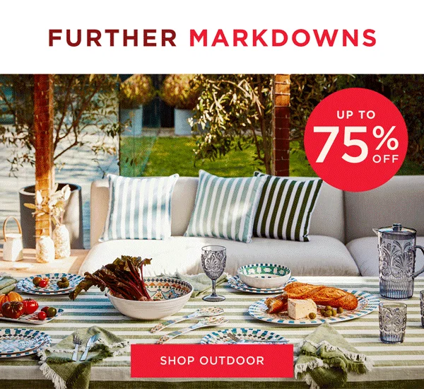 Further Markdowns - Up To 75% Off