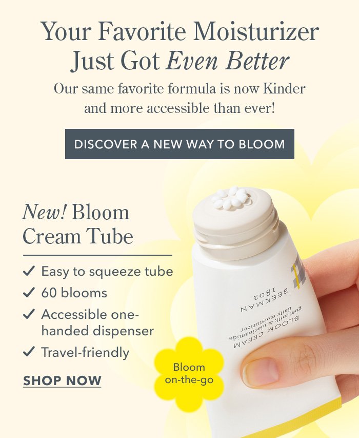 Your Favorite Moisturizer Just Got Even Better! Discover a New Way to Bloom