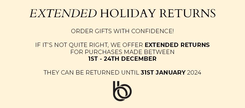 Extended Holiday Returns