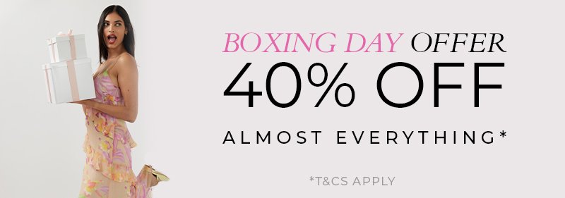 Boxing Day Offer 40% Off almost everything