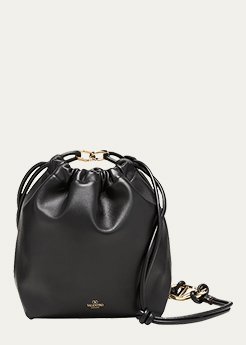 Valentino Garavani - VLogo Medium Lambskin Bucket Bag