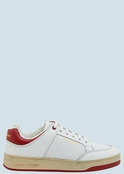 Saint Laurent - Bump Bicolor Leather Low-Top Sneakers