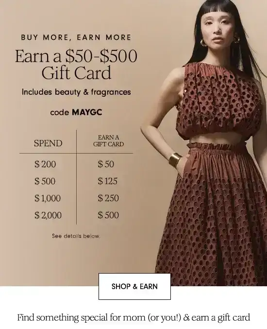 Earn a \\$50-\\$500 Gift Card - Shop & Learn