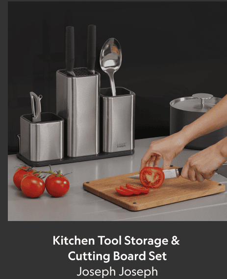 Kitchen Tool Storage & Cutting Board Set