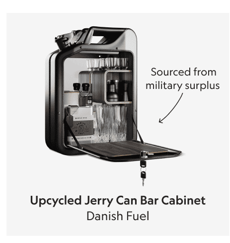 Upcycled Jerry Can Bar Cabinet