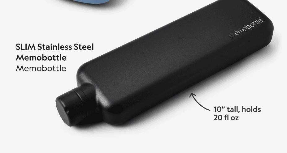 SLIM Stainless Steel Memobottle