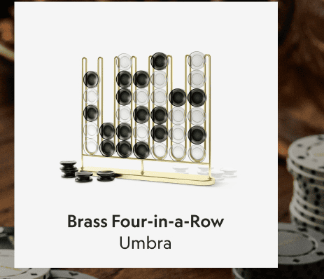 Brass Four-In-A-Row