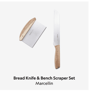 Bread Knife & Bench Scraper Set