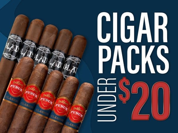 Cigar Packs Under \\$20!