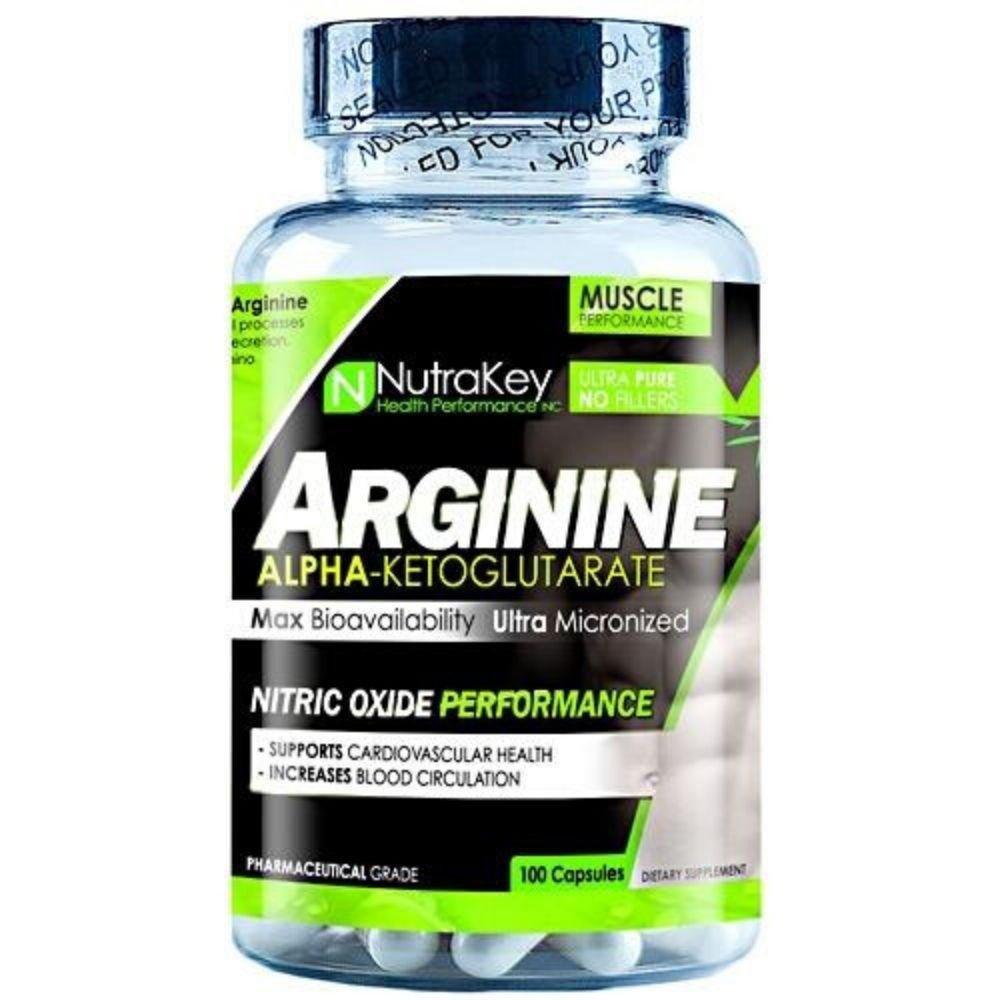 Image of NutraKey L-Arginine 100 Capsules