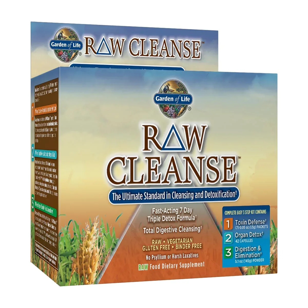 Image of Garden of Life Raw Cleanse Fast-Acting 7 Day Triple Detox Formula