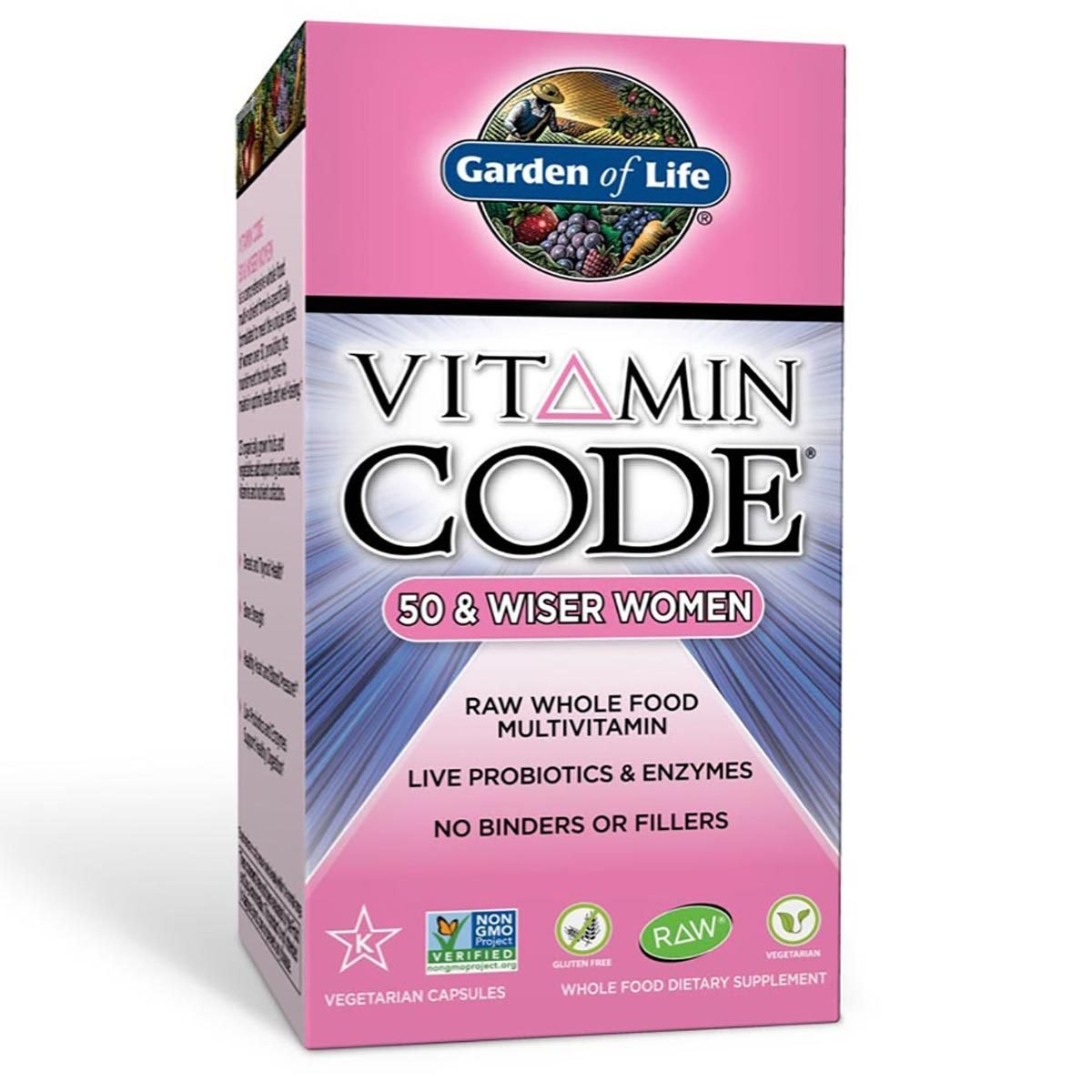 Image of Garden of Life Vitamin Code 50 and Wiser Womens Formula 120ct