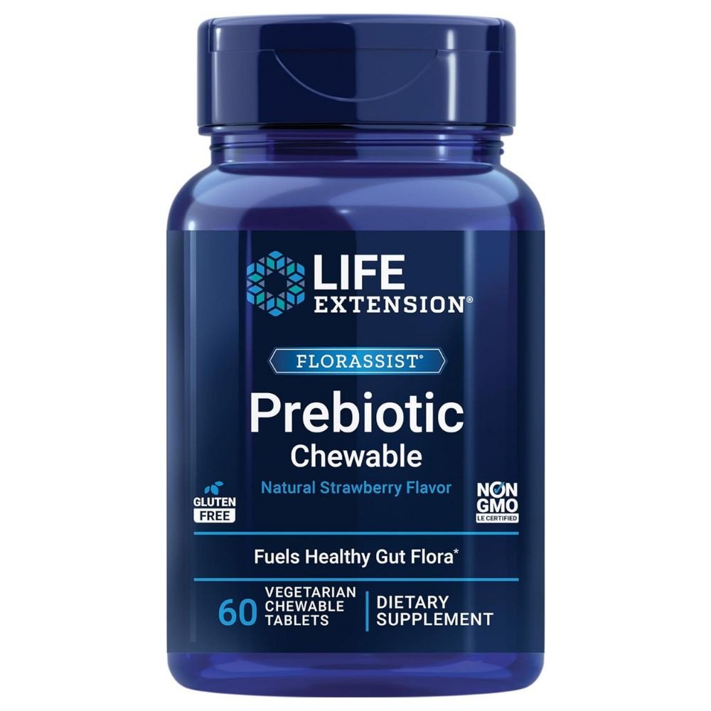 Image of Life Extension Prebiotic Chewable 60 Tablets