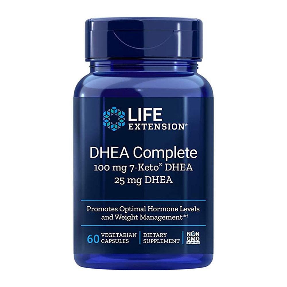 Image of Life Extension DHEA Complete 100mg 7-Keto DHEA 25mg 60 Caps