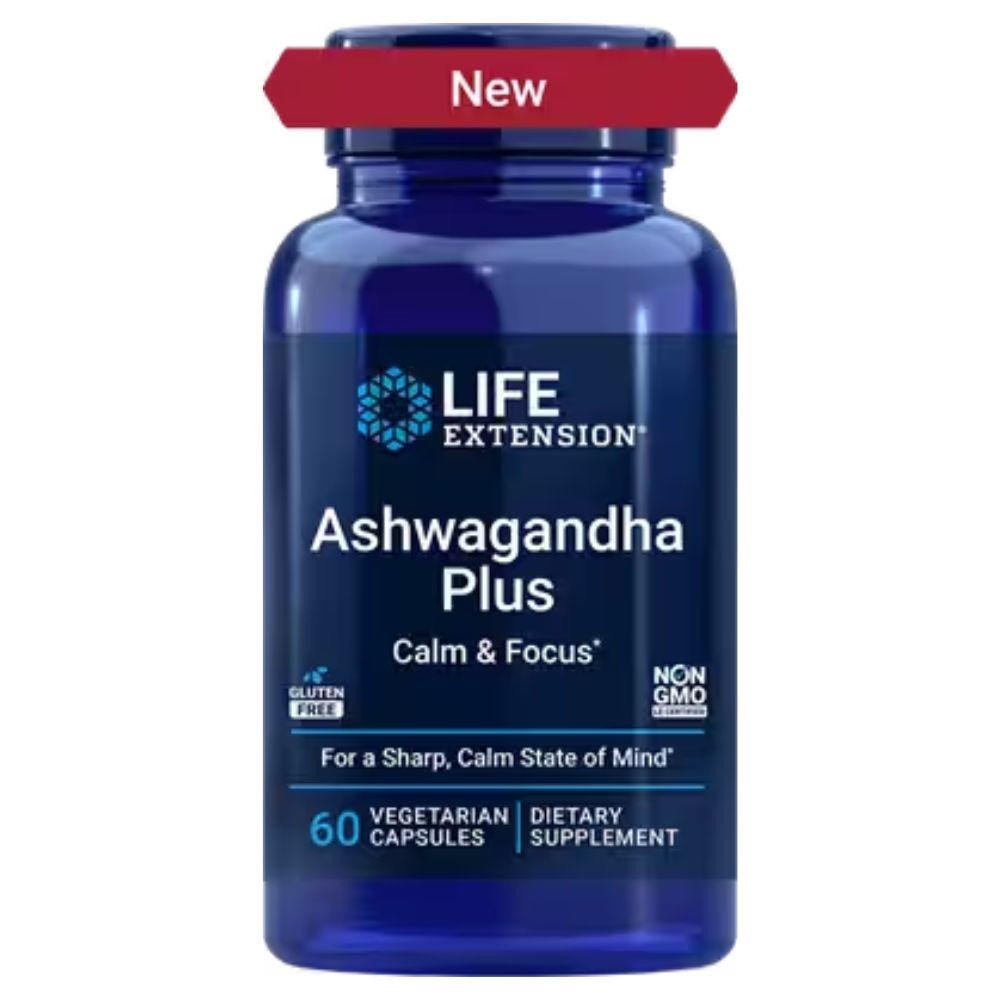 Image of Life Extension Ashwagandha Plus 60 Vege Caps