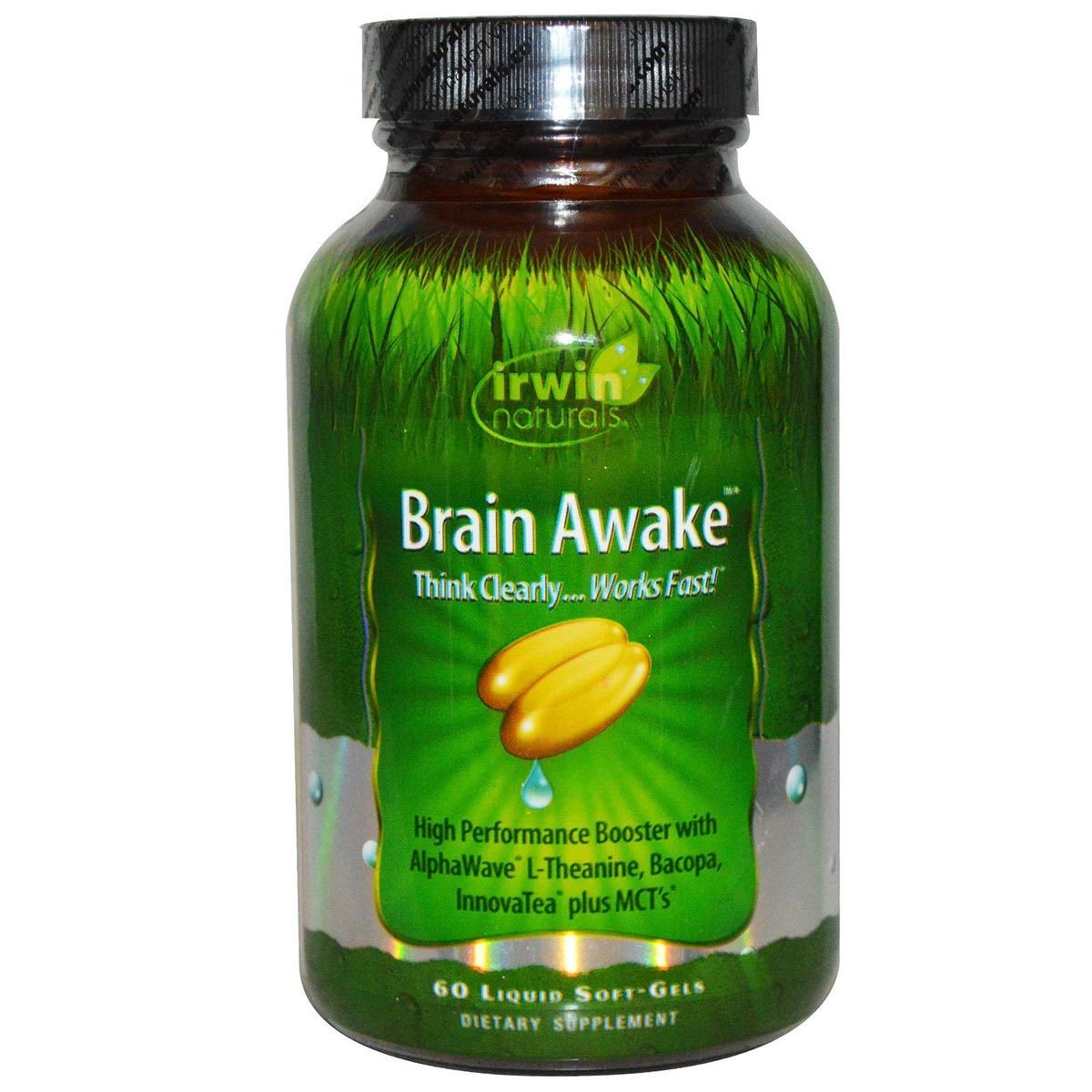 Image of Irwin Naturals Brain Awake 60 Liquid Soft Gels