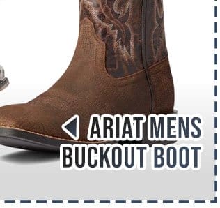 Ariat buckout mens western boot sale