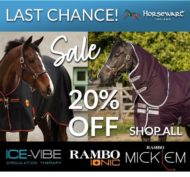 20% off horseware ireland - last chance