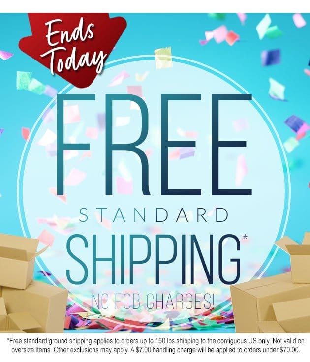 Free shipping flash deal - no fob charges - some conditions and exclusions apply
