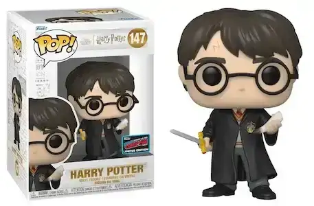 Image of Harry Potter Funko Pop! Harry Potter (with Gryffindor Sword and Basilisk Fang) (2022 Fall Convention) (Shared Sticker) (Pre-Order)