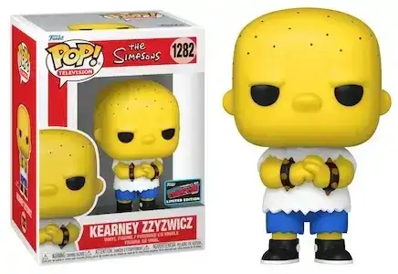 Image of The Simpsons Funko Pop! Kearney Zzyzwicz (2022 Fall Convention) (Shared Sticker) (Pre-Order)