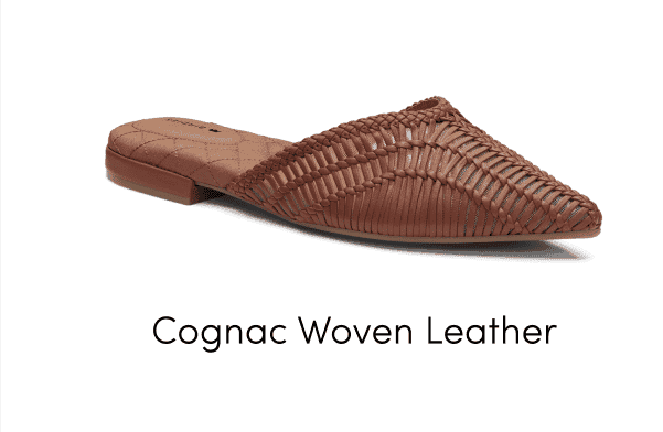 Swan in Cognac Woven Leather