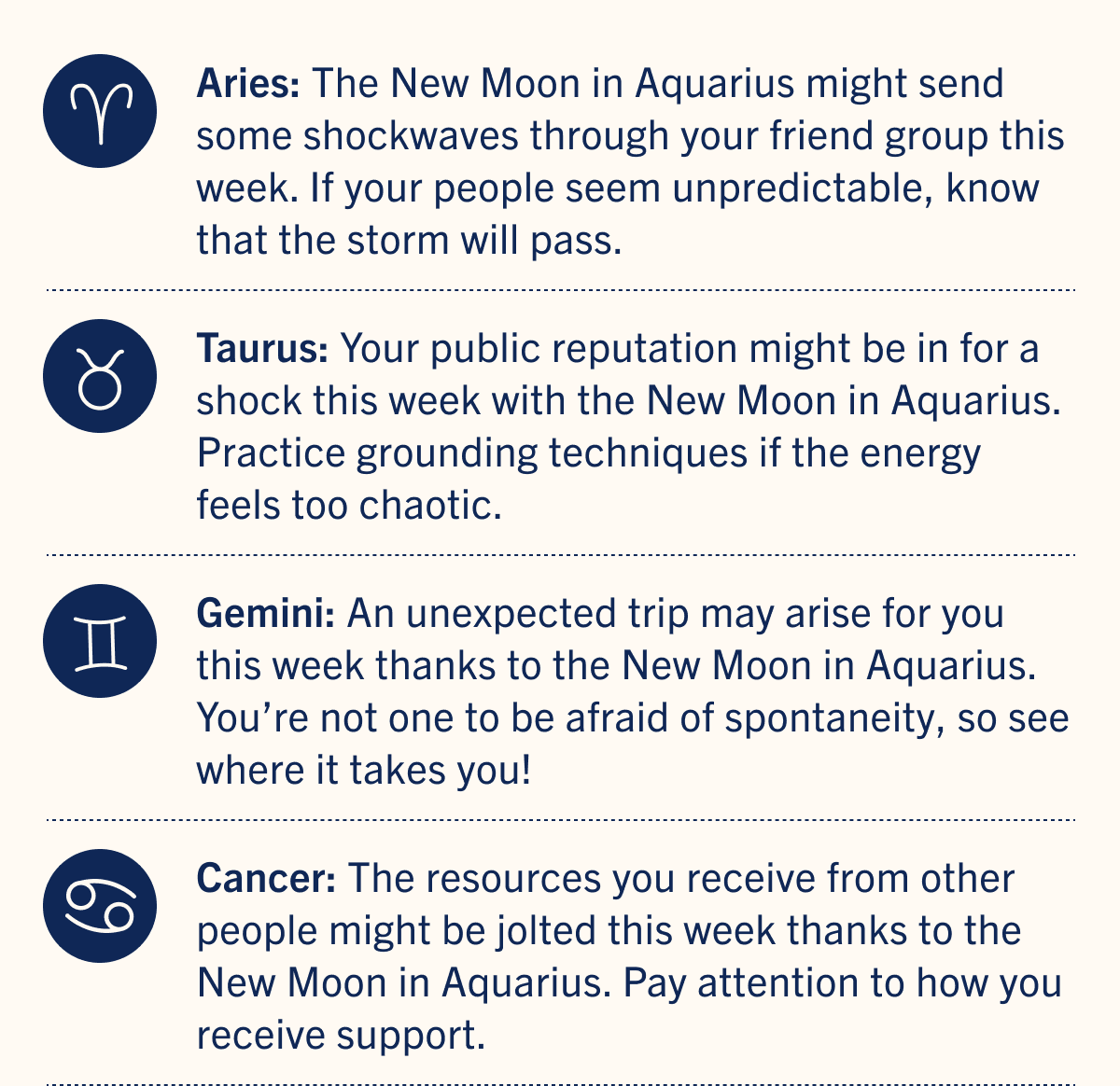 Weekly Horoscopes