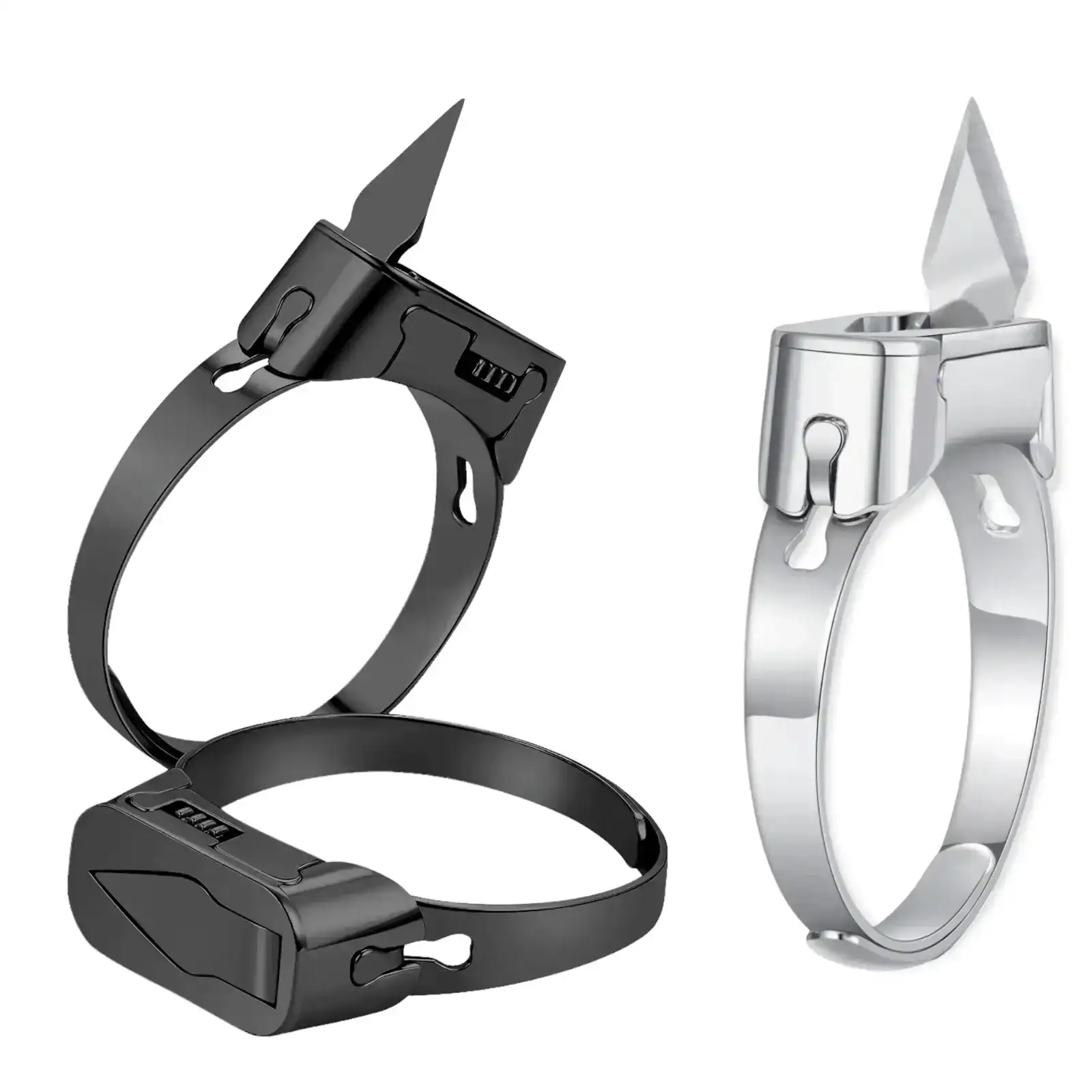 Image of Metal Self Defense Ring Knife