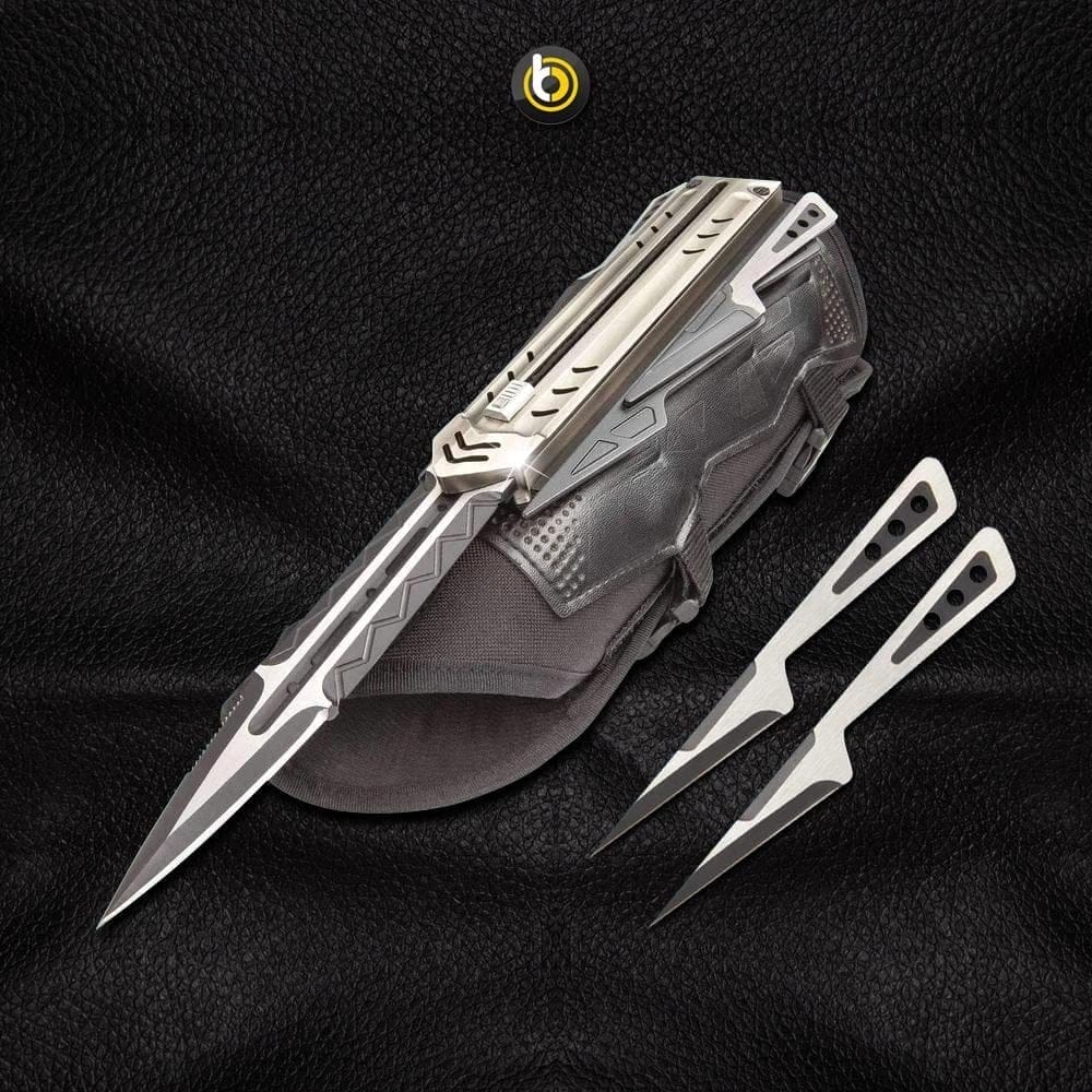 Image of The Enforcer Tactical Gauntlet And Throwing Knives