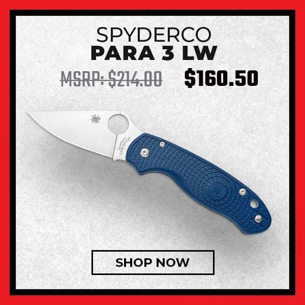 Spyderco Para 3 LW