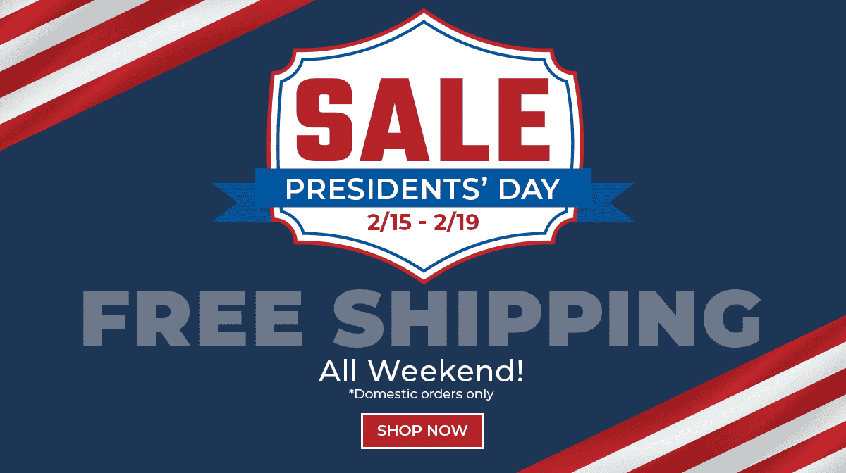 Presidents' Day Sale Begins!