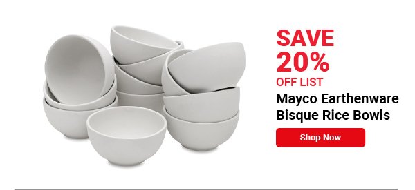 Mayco Earthenware Bisque Rice Bowls