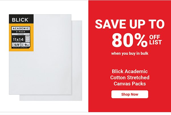 Blick Academic Cotton Stretched Canvas Packs