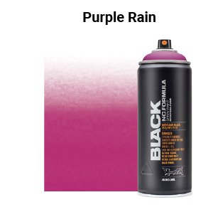 Montana Black Spray Paint - Purple Rain, 400 ml can