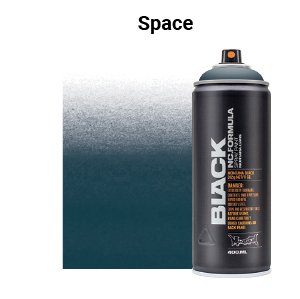 Montana Black Spray Paint - Space, 400 ml can