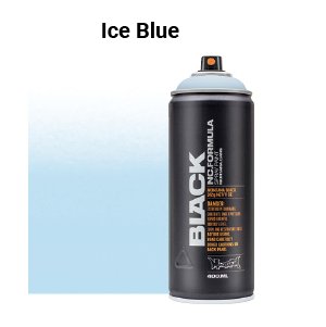Montana Black Spray Paint - Ice Blue, 400 ml can