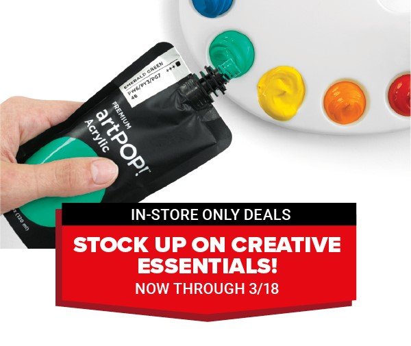 Stock up on creative essentials!