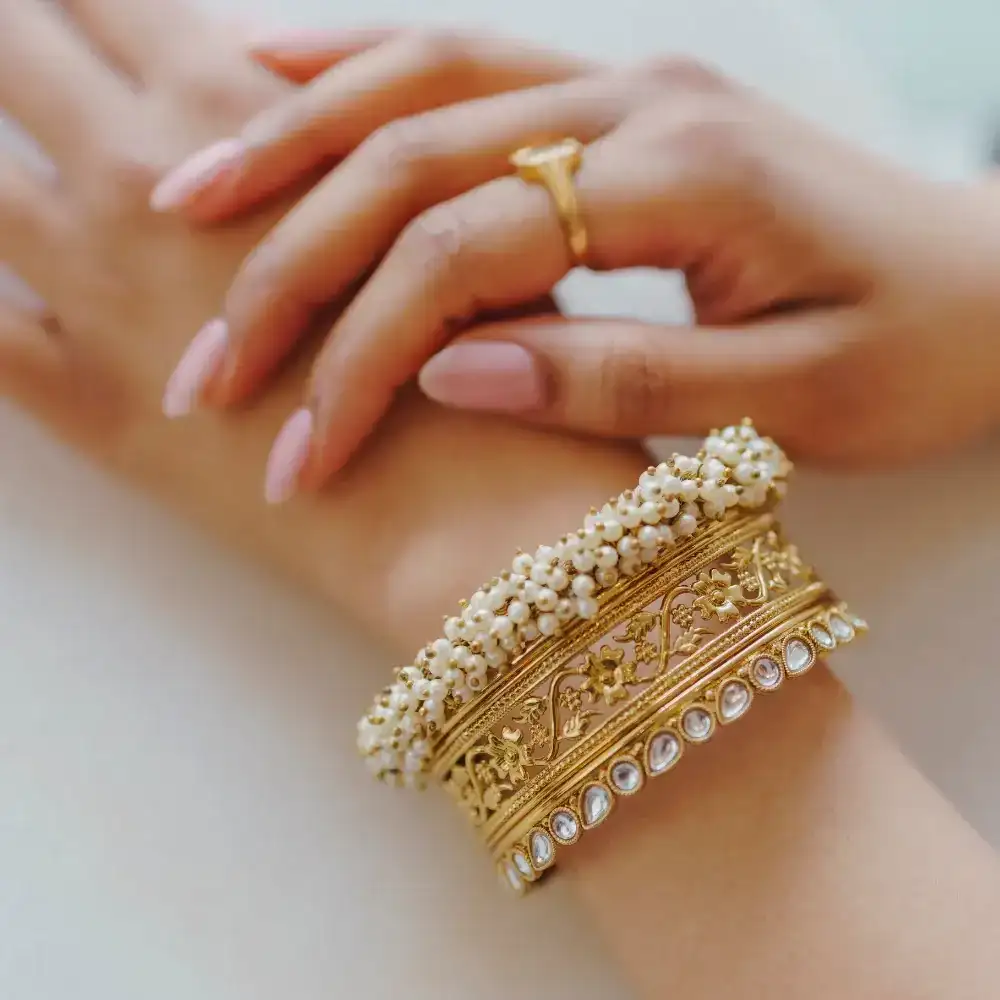 Image of Keya Pearl Cuff Bracelet
