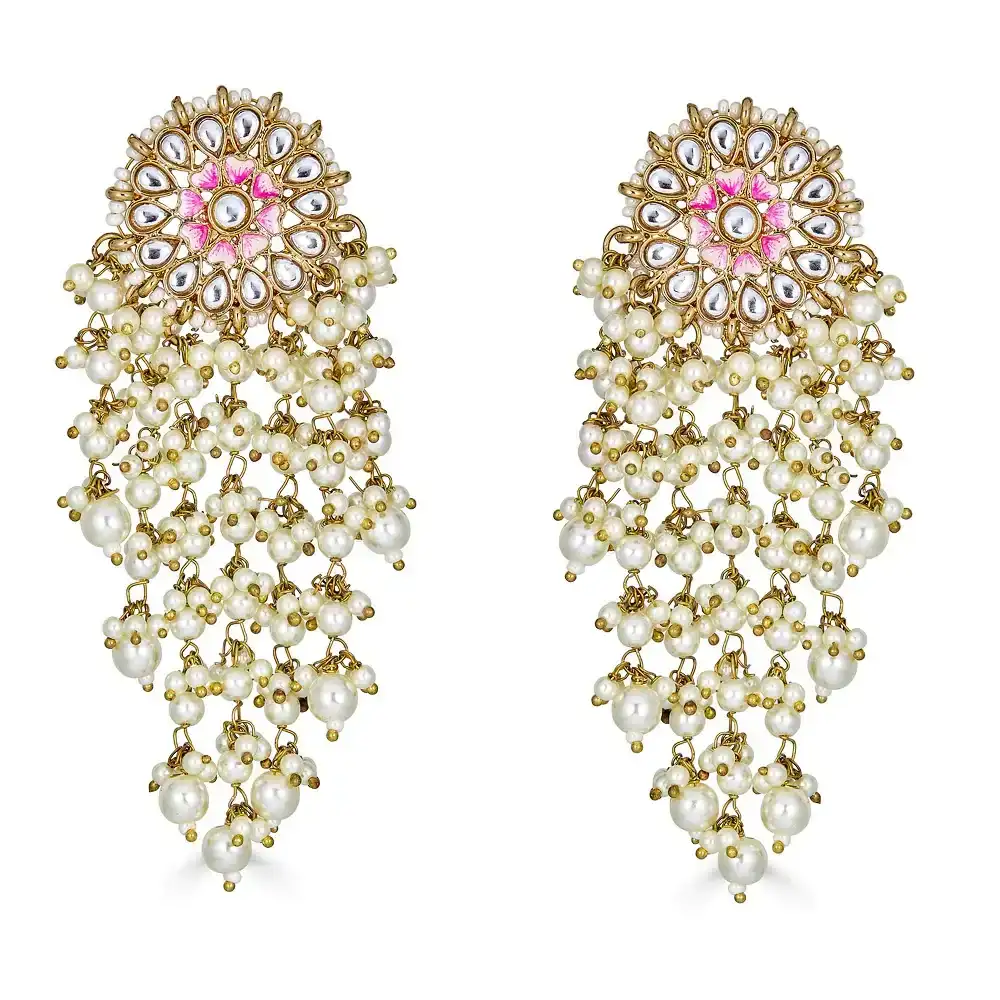 Image of Richa Earrings in Pearl