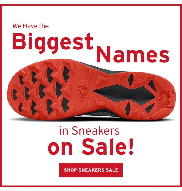We have the biggest names in Sneakers on Sale! - Click to Shop All