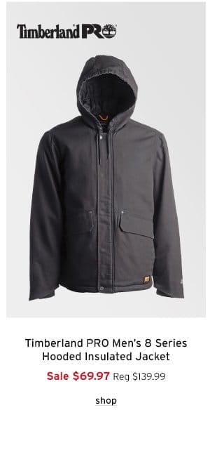 Timberalnd Pro Men's 8 Series Hooded Insulated Jacket - Click to Shop