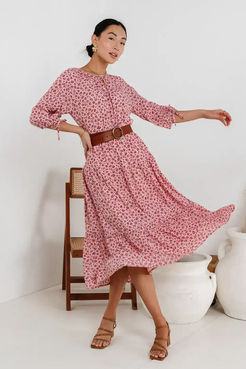 Image of Marlee Midi Dress in Blush