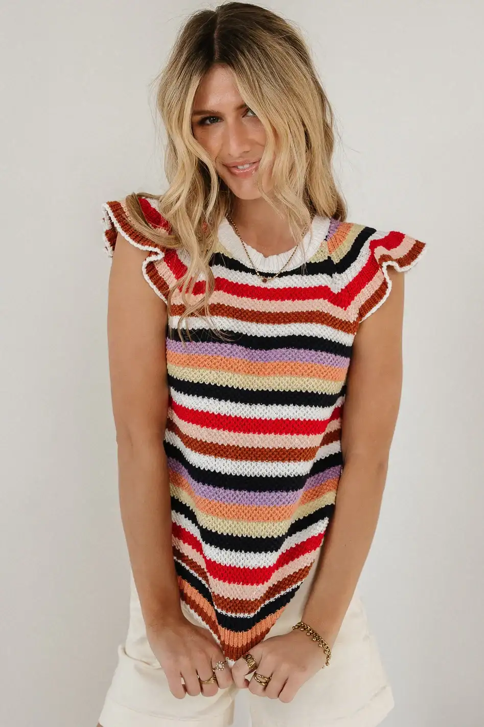 Image of Lexi Sweater Top in Striped