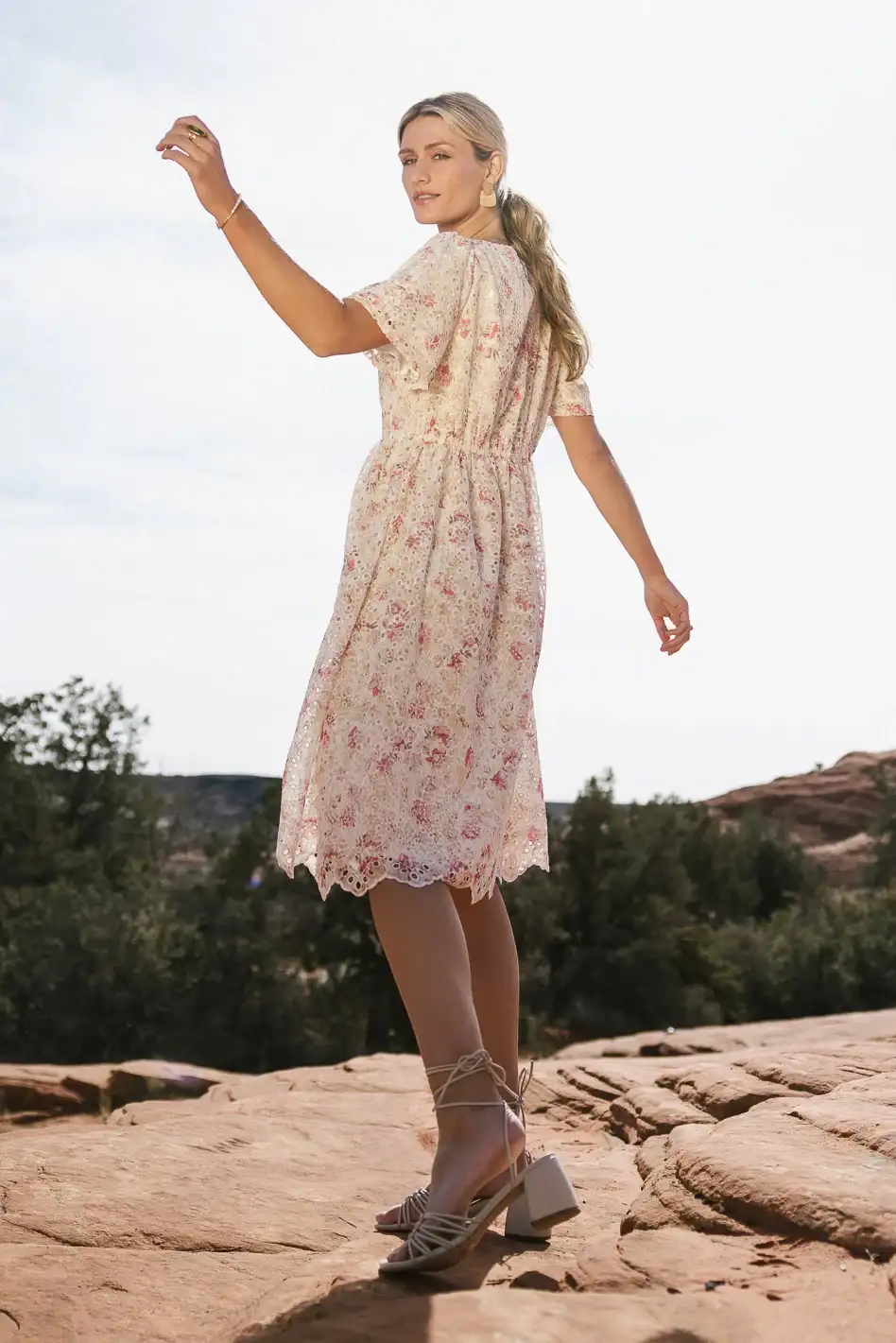 Image of Renee Eyelet Lace Dress