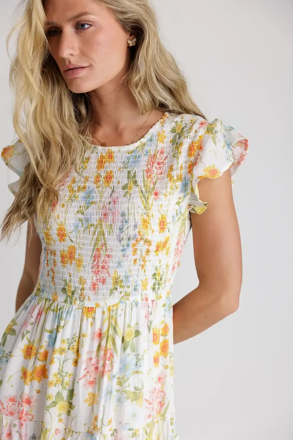 Image of Here Comes The Sun Dress in Ivory